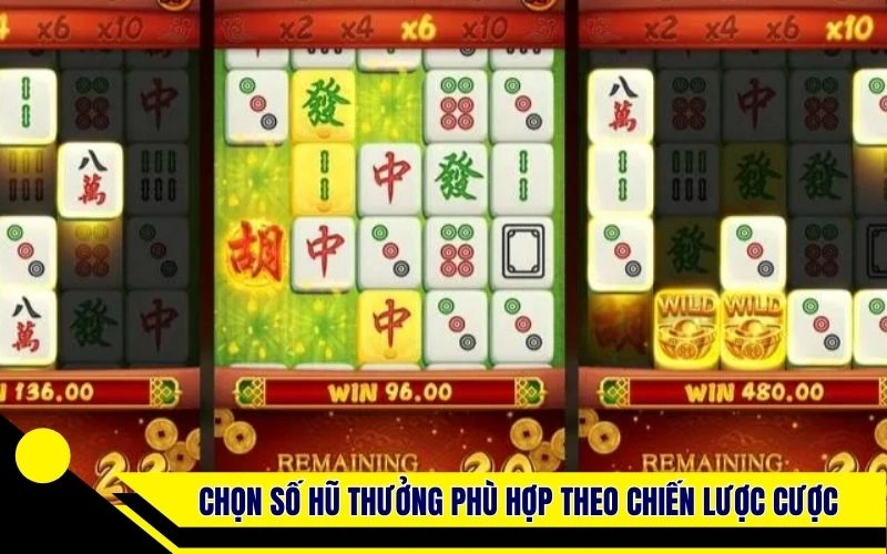 Chọn số hũ thưởng và số hàng thanh toán